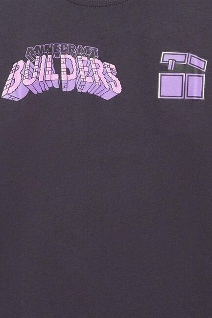 Erkek Çocuk Mınecraft Baskılı Tişört 6610379-70087 Gri (3)