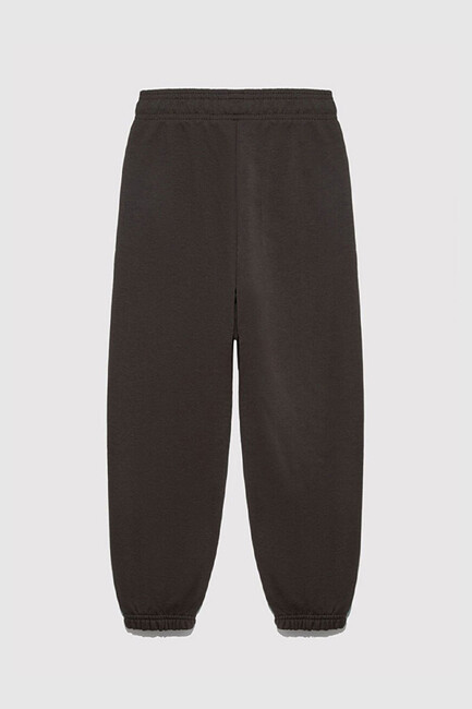 Erkek Çocuk MV Logo Baskılı Eşofman Altı 6010010-71593 Kahve - Thumbnail