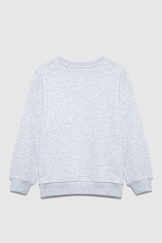 Erkek Çocuk MV Logo Baskılı Sweat 6S10054-88467 Gri 
