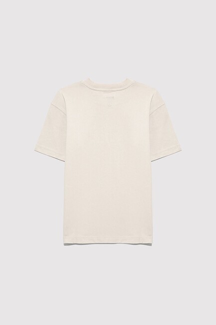 Erkek Çocuk MV Logo Baskılı Tişört 6610213-70144 Bej (2)