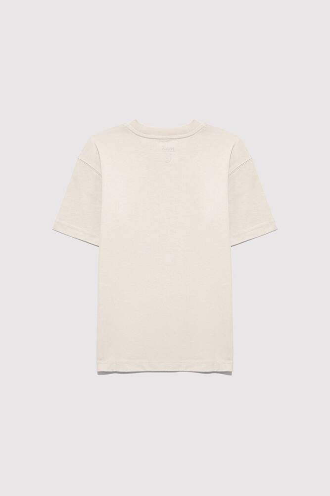 Erkek Çocuk MV Logo Baskılı Tişört 6610213-70144 Bej 