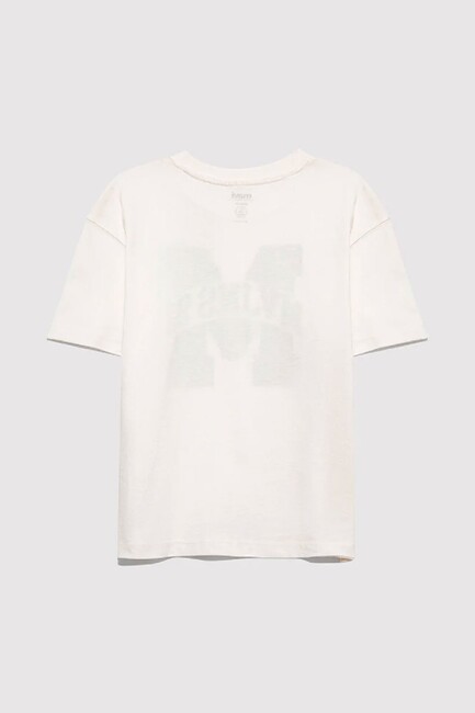 Erkek Çocuk MVJNS 91 Baskılı Tişört 6610368-70057 Beyaz (3)