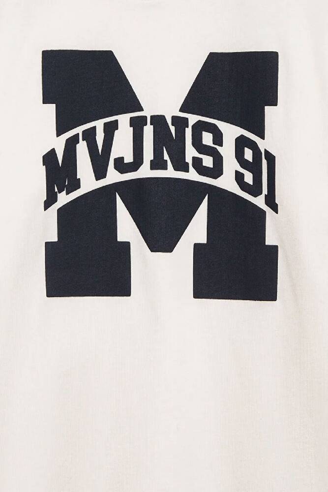 Erkek Çocuk MVJNS 91 Baskılı Tişört 6610368-70057 Beyaz 