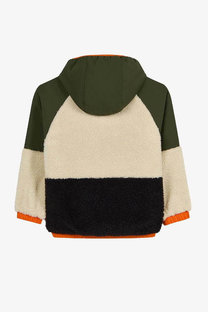 Erkek Çocuk Outdoor Fleece Fermuarlı Ceket SK2620141-1629 Haki - 3