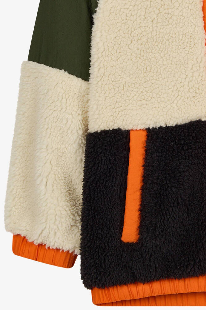 Erkek Çocuk Outdoor Fleece Fermuarlı Ceket SK2620141-1629 Haki - 5