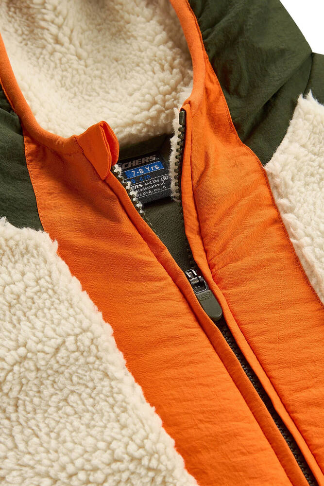 Erkek Çocuk Outdoor Fleece Fermuarlı Ceket SK2620141-1629 Haki - 6