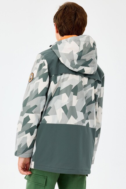 Erkek Çocuk Outerwear Padded Ceket SK242025-040 Gri (3)