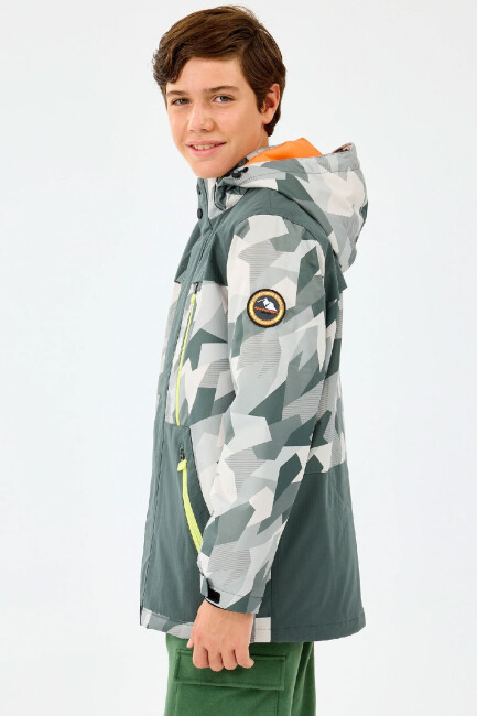Erkek Çocuk Outerwear Padded Ceket SK242025-040 Gri  (1)