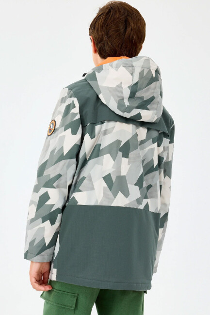 Erkek Çocuk Outerwear Padded Ceket SK242025-040 Gri  (2)