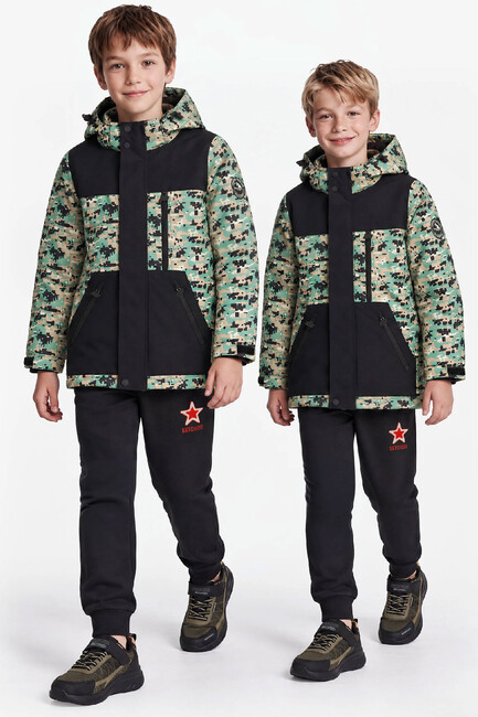 Erkek Çocuk Padded Craft Ceket SK2620126-3817 Siyah 