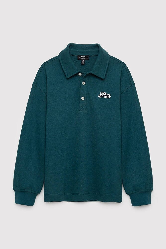 Erkek Çocuk Polo Yaka Sweat 6S10193-71932 Yeşil - 2