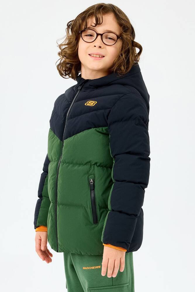 Erkek Çocuk Puffer Ceket SK2520053-1602 Siyah 