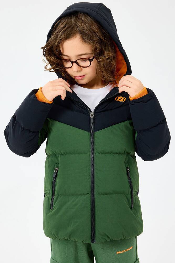 Erkek Çocuk Puffer Ceket SK2520053-1602 Siyah 