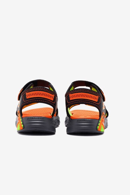 Erkek Çocuk S-Lights Sandalet 400614L BKOR Siyah - Thumbnail