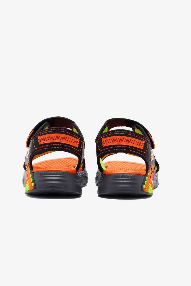 Erkek Çocuk S-Lights Sandalet 400614L BKOR Siyah 