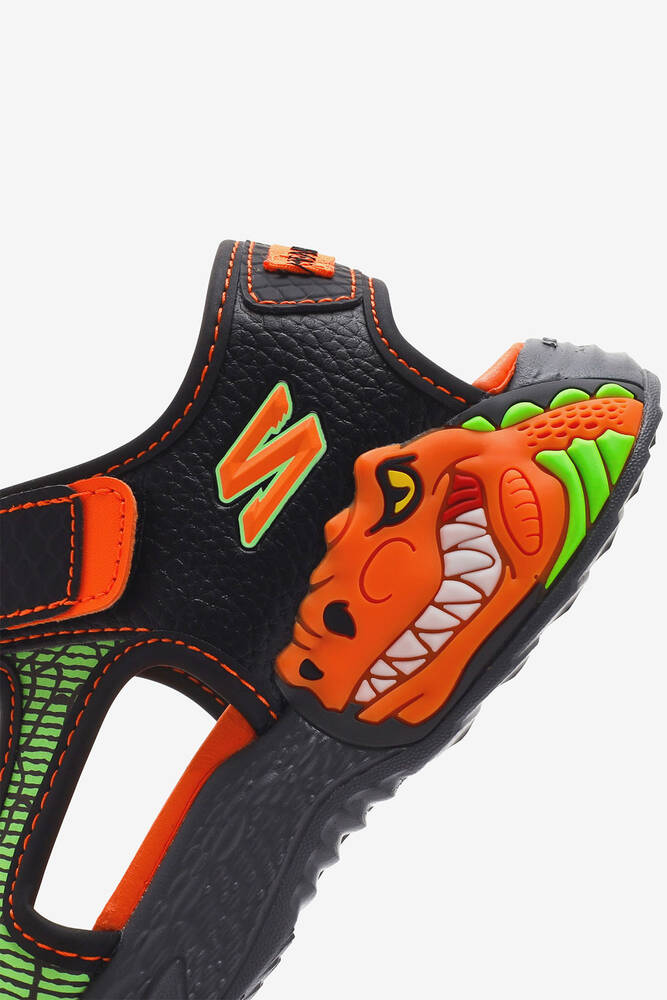 Erkek Çocuk S-Lights Sandalet 400614L BKOR Siyah 