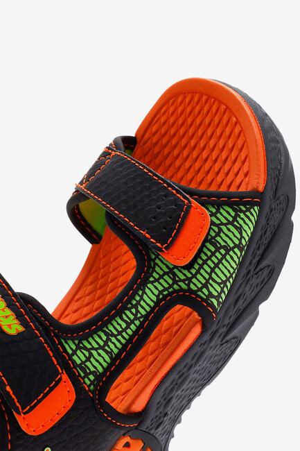 Erkek Çocuk S-Lights Sandalet 400614L BKOR Siyah - Thumbnail