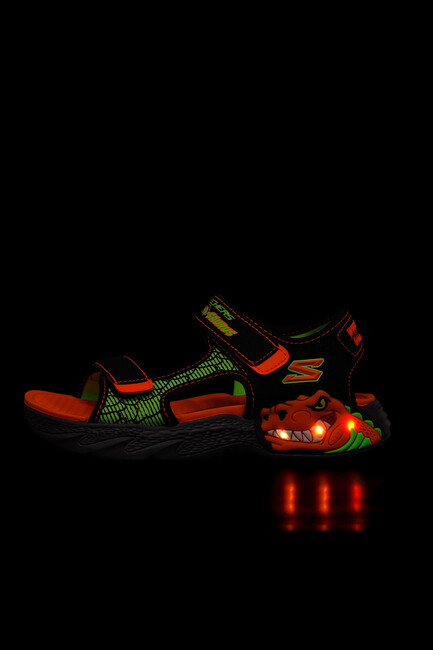 Erkek Çocuk S-Lights Sandalet 400614L BKOR Siyah - Thumbnail