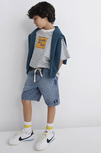 Erkek Çocuk Tobias Denim Şort 6411056-89443 Mavi (1)