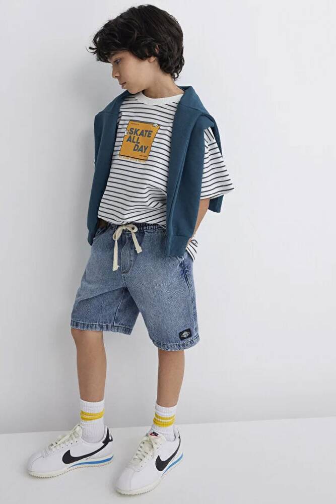 Erkek Çocuk Tobias Denim Şort 6411056-89443 Mavi 
