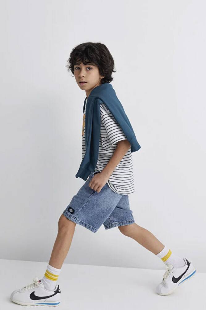 Erkek Çocuk Tobias Denim Şort 6411056-89443 Mavi 