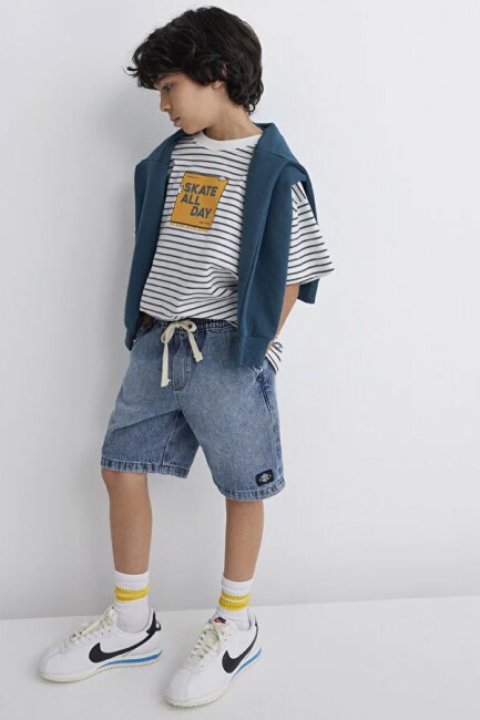 Erkek Çocuk Tobias Denim Şort 6411056-89443 Mavi 