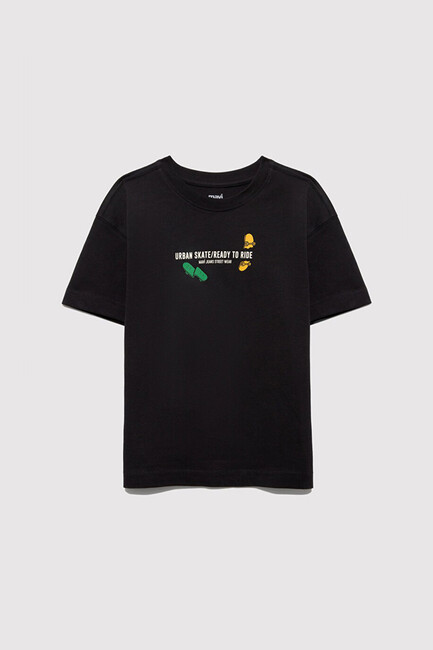 Erkek Çocuk Urban Skate Baskılı Tişört 6610275-70087 Gri (3)