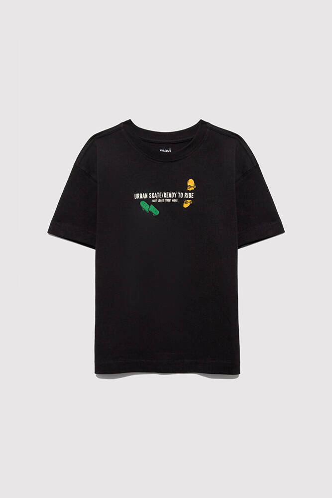 Erkek Çocuk Urban Skate Baskılı Tişört 6610275-70087 Gri 