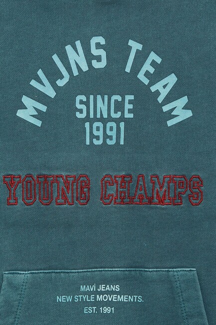 Erkek Çocuk Young Champs Baskılı Sweat 6S10184-71932 Yeşil  - 6
