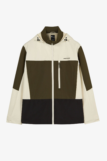 Erkek Colorblock Fall Ceket S2620044-0255 Haki (1)