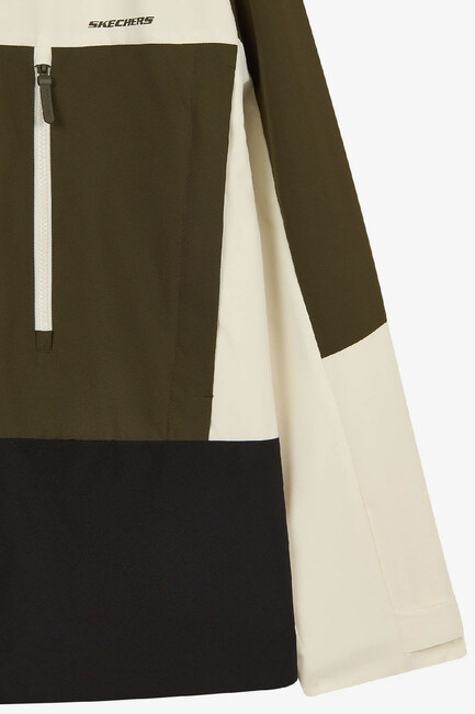 Erkek Colorblock Fall Ceket S2620044-0255 Haki - Thumbnail
