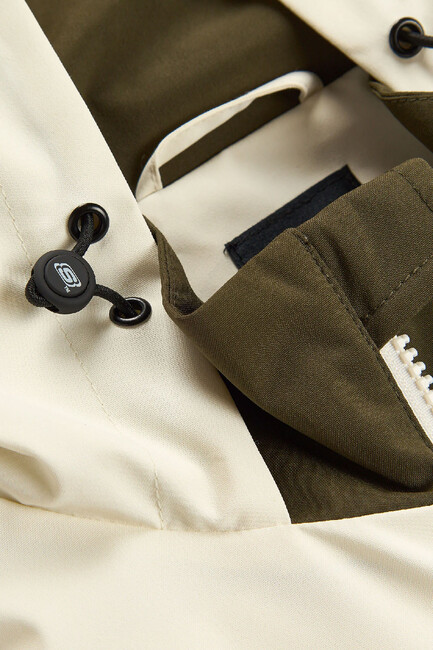 Erkek Colorblock Fall Ceket S2620044-0255 Haki - Thumbnail