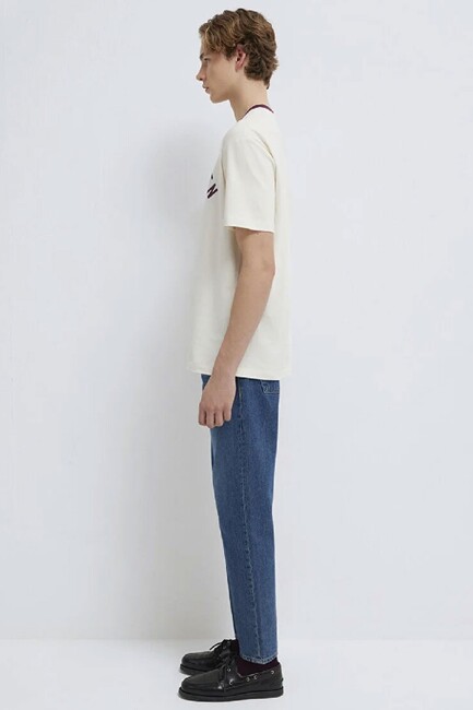 Erkek Copenhagen Baskılı Tişört 0613172-70056 Ekru - Thumbnail