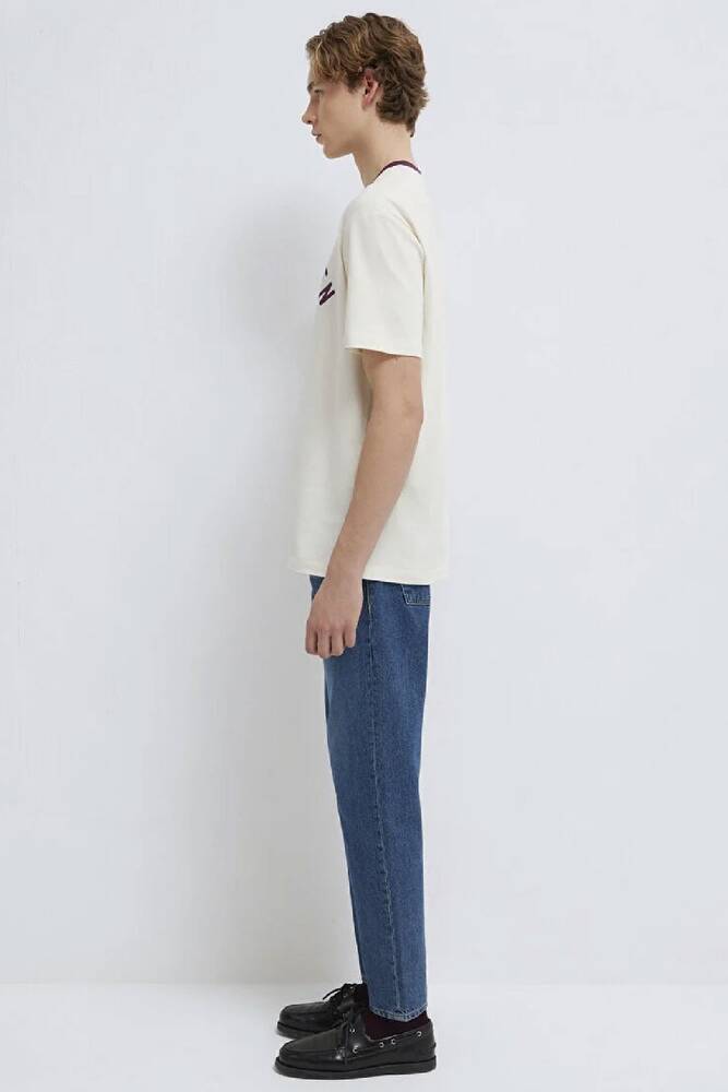 Erkek Copenhagen Baskılı Tişört 0613172-70056 Ekru 