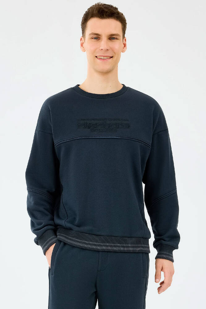 Erkek Crewneck Sweat S2520229-3817 Siyah 