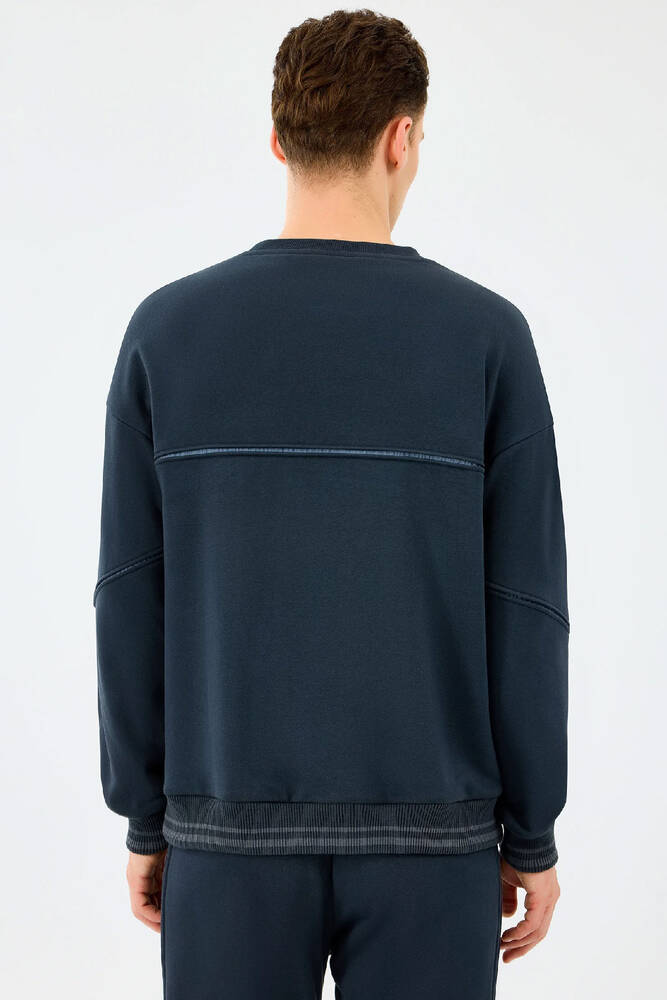 Erkek Crewneck Sweat S2520229-3817 Siyah 