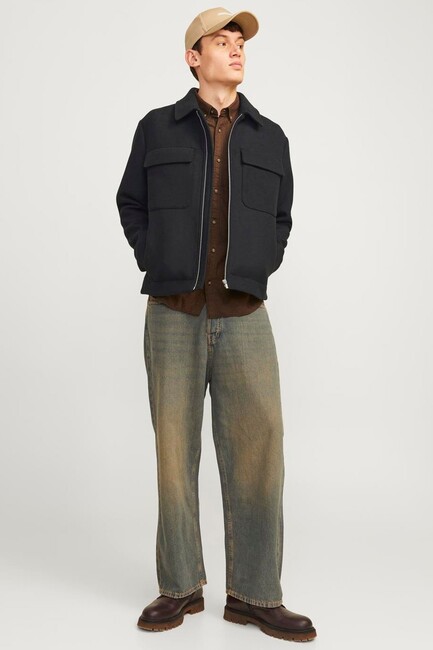 Erkek Crussel Mont 12259393 Siyah - Thumbnail