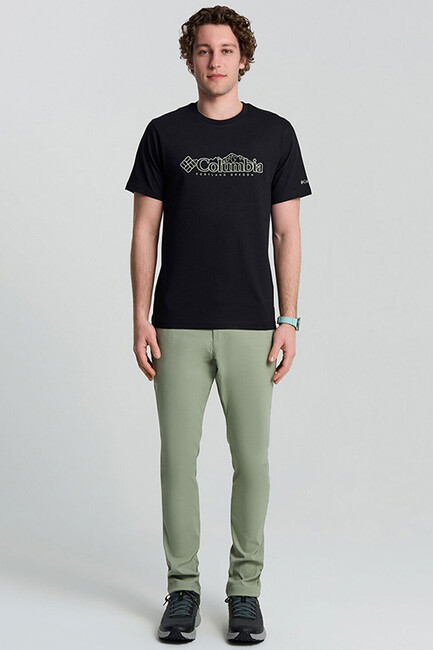 Erkek Csc Branded Peaks Tişört 9110861010 Siyah - Thumbnail