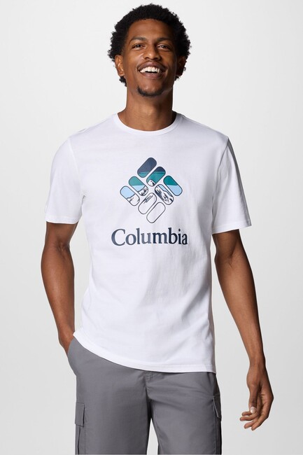 Erkek Csc Heavenly Stacked Tişört 9110851100 Beyaz (1)