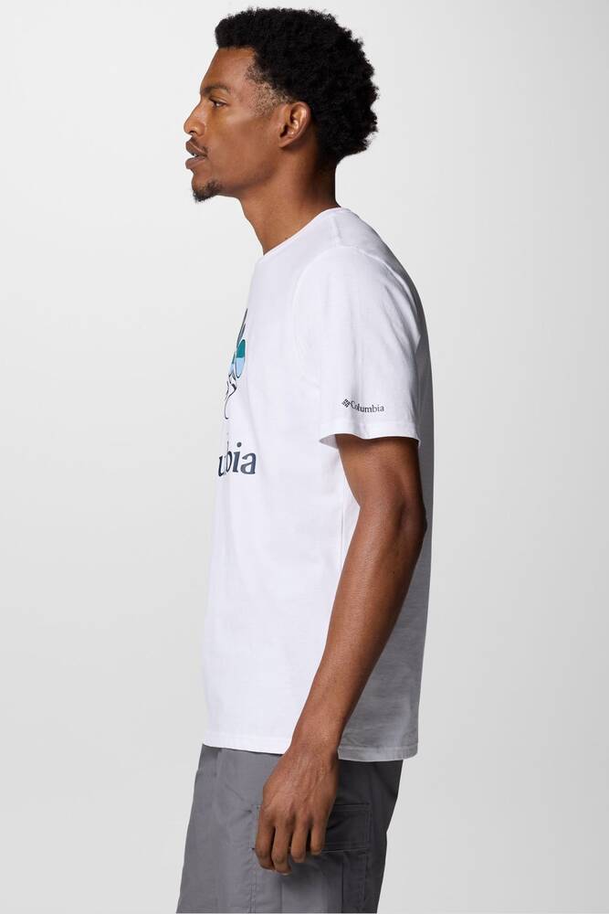 Erkek Csc Heavenly Stacked Tişört 9110851100 Beyaz 