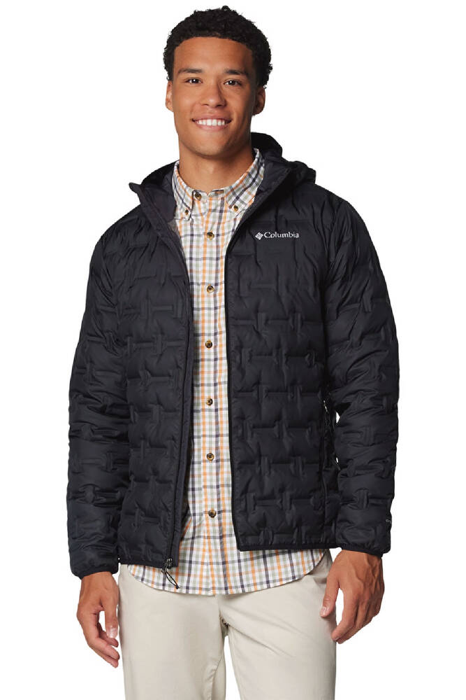 Erkek Delta Ridge II Down Kapüşonlu Kaz Tüyü Mont WO6610_010 Siyah 