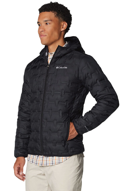 Erkek Delta Ridge II Down Kapüşonlu Kaz Tüyü Mont WO6610_010 Siyah (3)