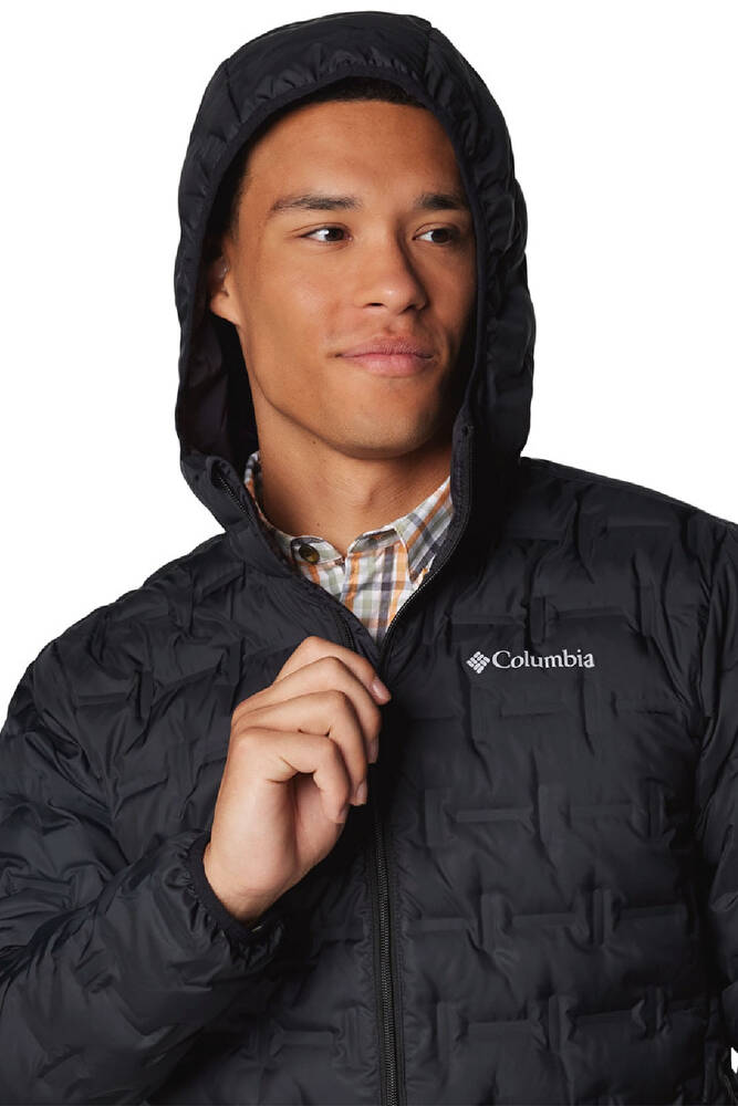 Erkek Delta Ridge II Down Kapüşonlu Kaz Tüyü Mont WO6610_010 Siyah 