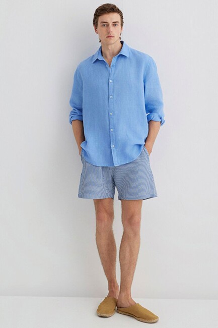 Erkek Deniz Şortu 0912104-86798 Mavi (1)