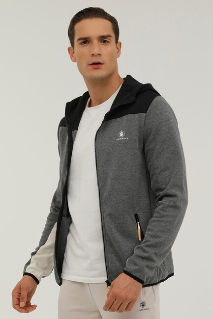 Erkek Denver Clrbl Full Zıp Sweat 101176351 Gri (1)