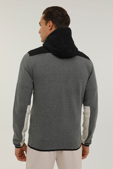 Erkek Denver Clrbl Full Zıp Sweat 101176351 Gri (2)