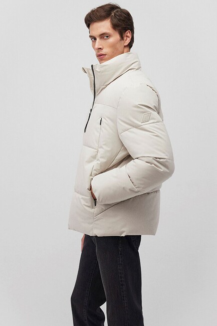 Erkek Dik Yaka Ceket 0110462-70144 Bej (2)