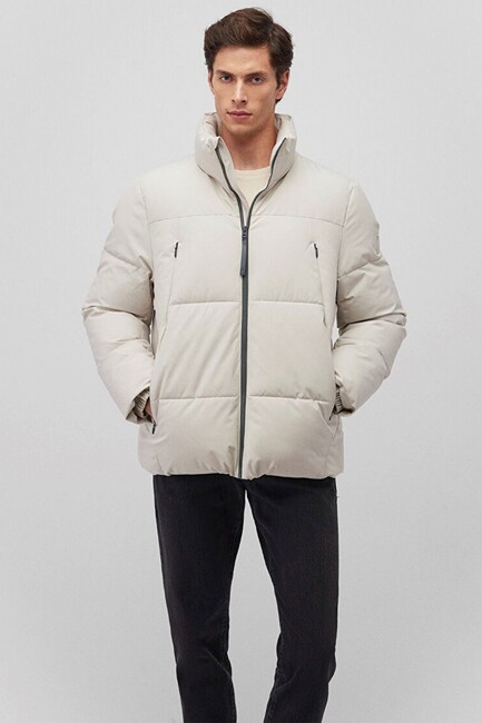 Erkek Dik Yaka Ceket 0110462-70144 Bej (3)