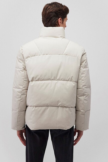 Erkek Dik Yaka Ceket 0110462-70144 Bej - Thumbnail