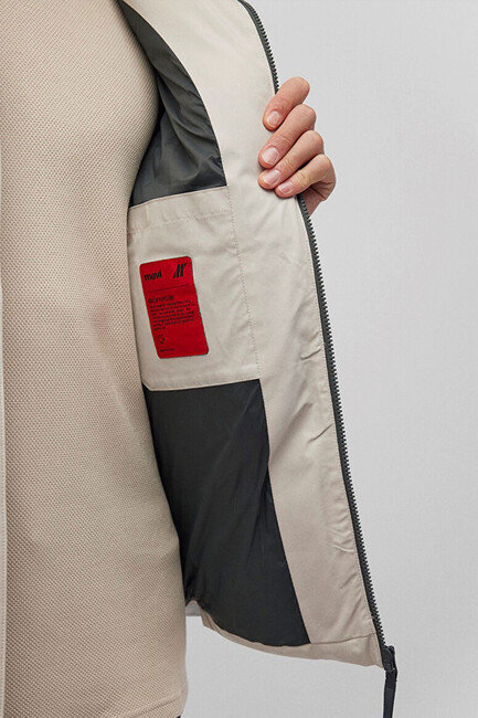 Erkek Dik Yaka Ceket 0110462-70144 Bej - Thumbnail